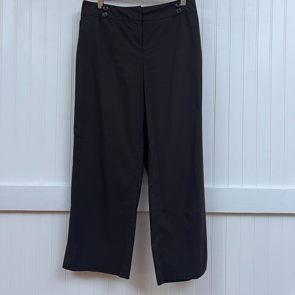 Max Studio Women's Size XL Black Wide Leg Pants Trousers Dress Career Casual